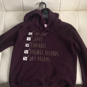 Hoodie burgundy sweater